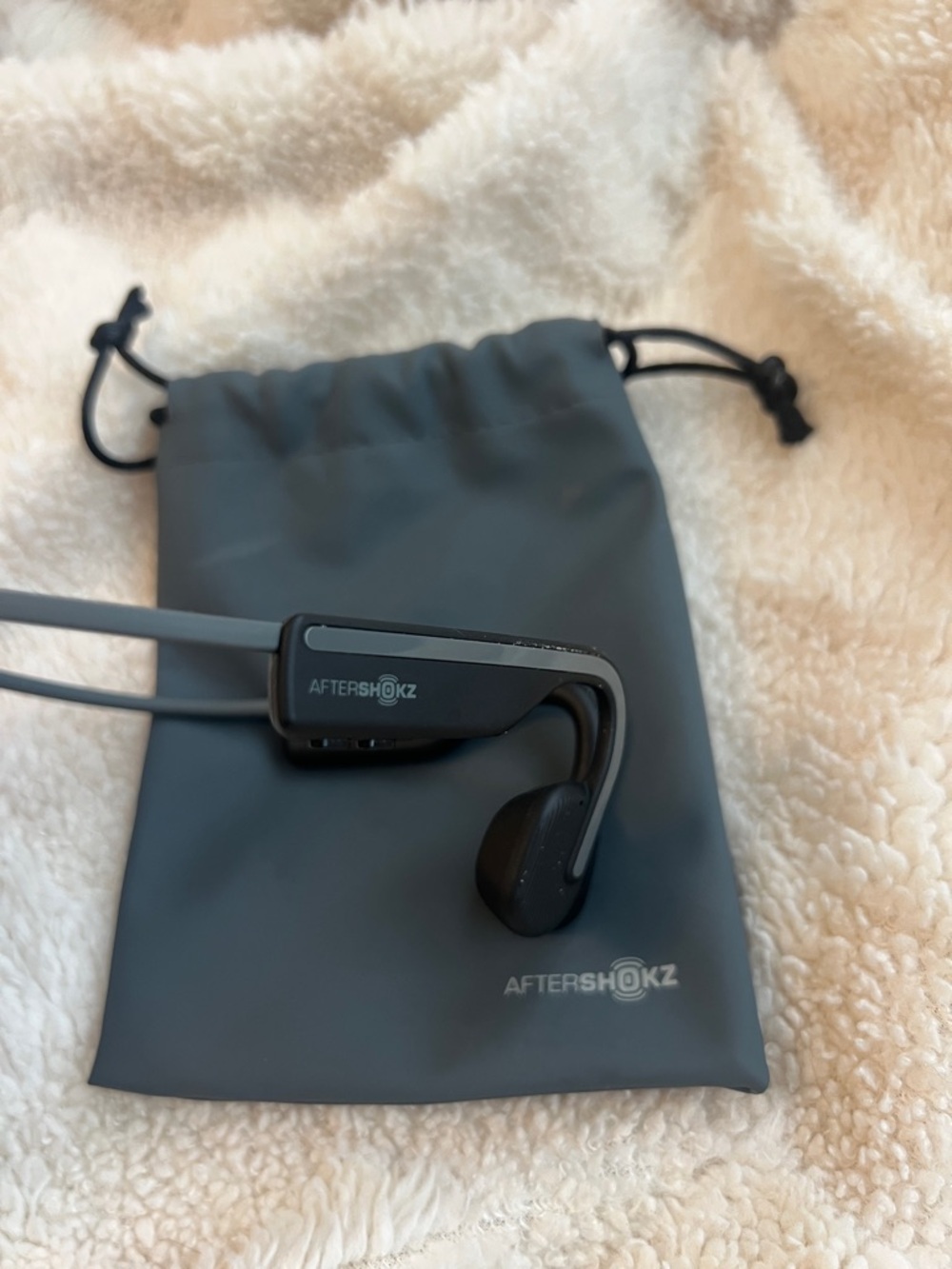 Aftershokz Open-Ear Bone Conduction Headphones in Slate Gray